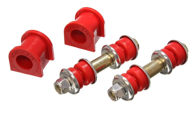 Energy Suspension 90-95 Mazda Protege/323 Red 3/4inch Front Sway Bar Bushing Set (Sway bar end link