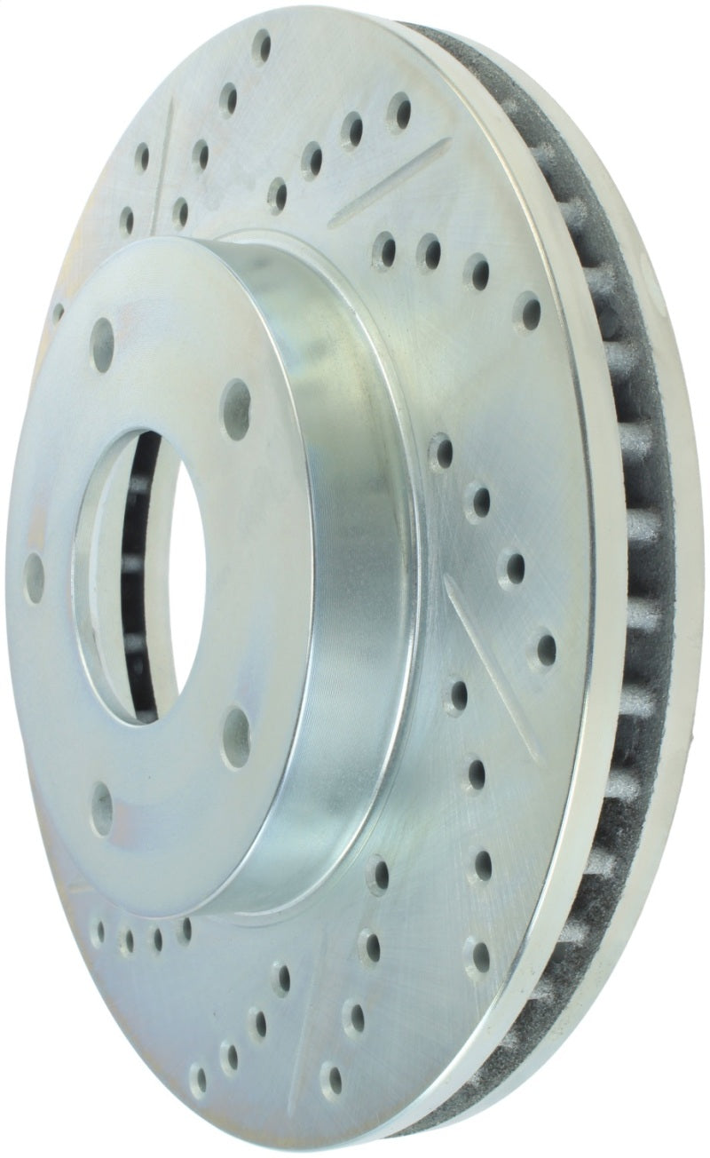 StopTech Select Sport 98-03 GMC Jimmy / 98-04 Sonoma Pickup 4WD Slotted/Drilled Right Front Rotor