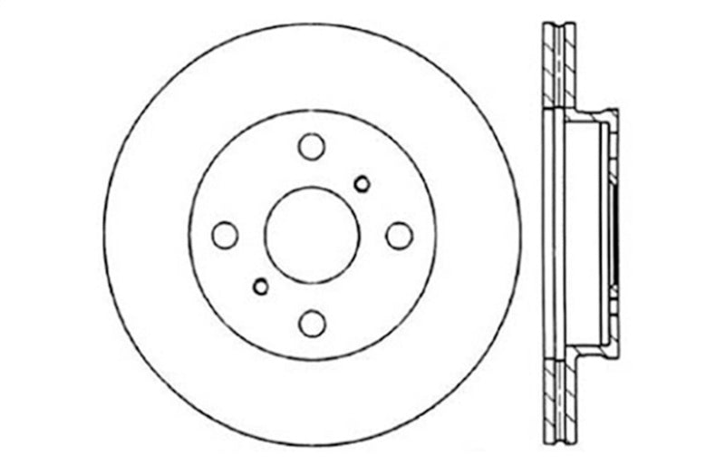 StopTech Slotted & Drilled Sport Brake Rotor