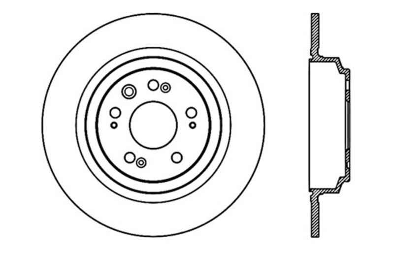 StopTech Sport Cross Drilled Brake Rotor - Front Right