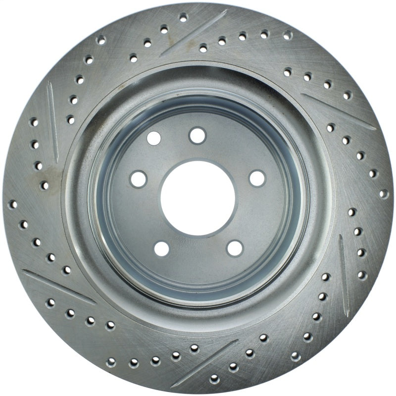 StopTech Select Sport 14-16 Infiniti Q60 Drilled and Slotted Rear Left Brake Rotor