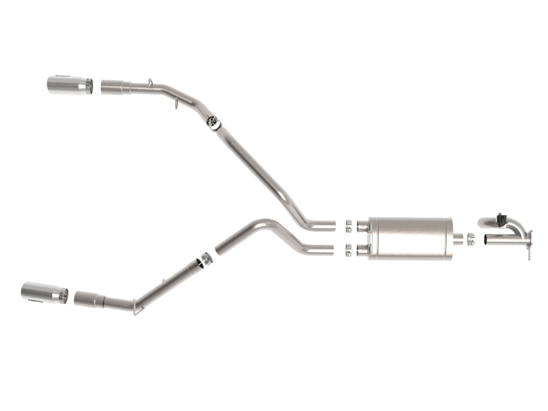 aFe Gemini XV 3in 304 SS Cat-Back Exhaust 19-21 Ram 1500 V8 5.7L Hemi w/ Polish Tips