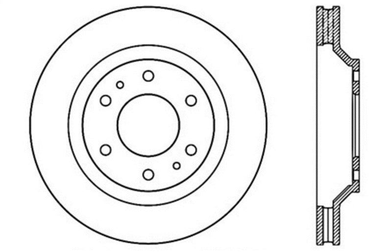 StopTech Slotted & Drilled Sport Brake Rotor