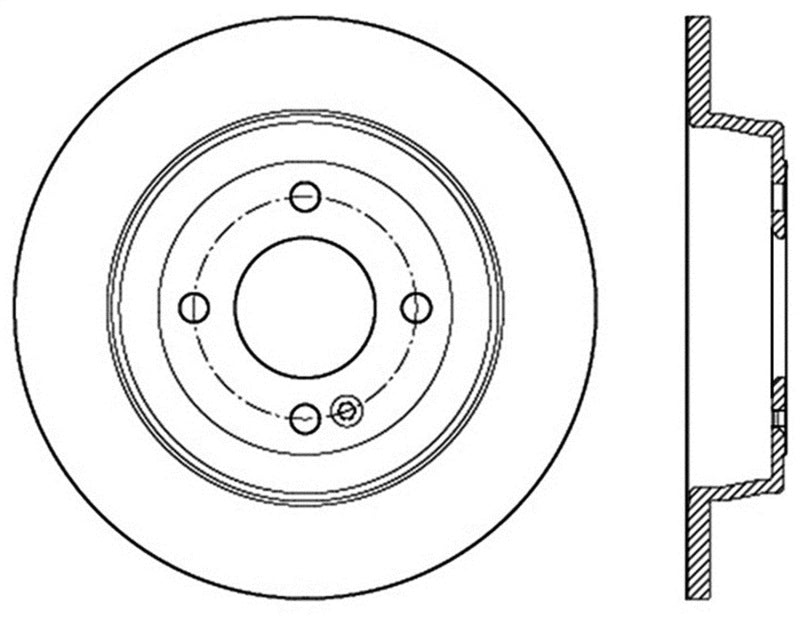 StopTech Sport Cross Drilled Brake Rotor - Front Left