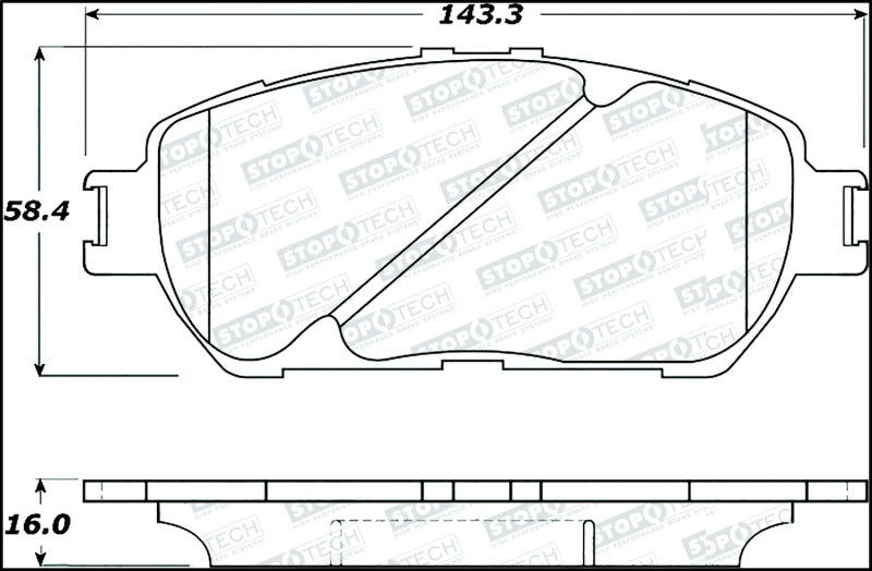 StopTech Street Select Brake Pads