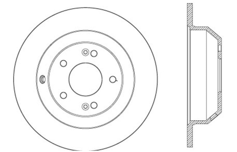 StopTech Sport Drilled & Slotted Rotor - Rear Left