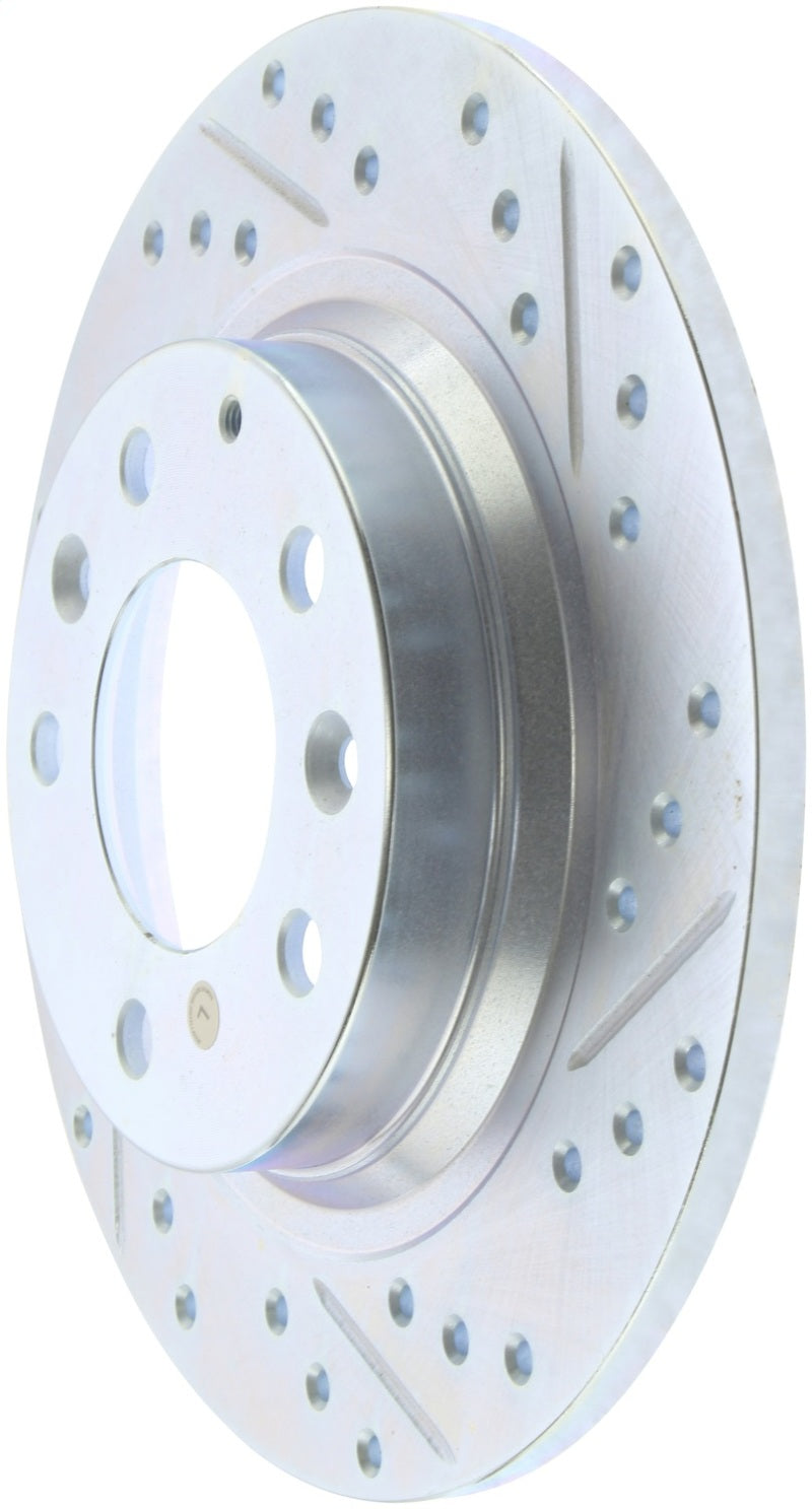 StopTech Select Sport 06-15 Mazda Miata MX-5 Slotted & Drilled Vented Left Rear Brake Rotor