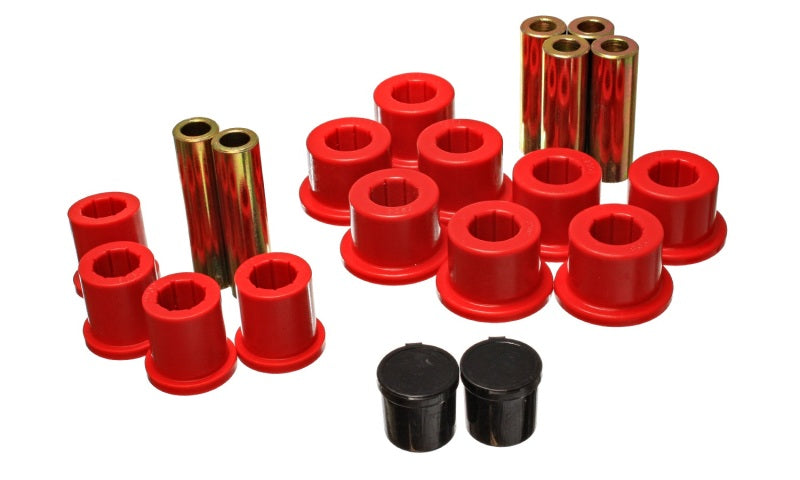 Energy Suspension Rear Spring Bushing Set - Red