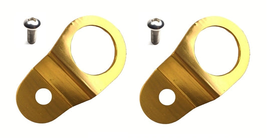 Torque Solution Radiator Mount Combo with Inserts (Gold) : Mitsubishi Evolution 7/8/9