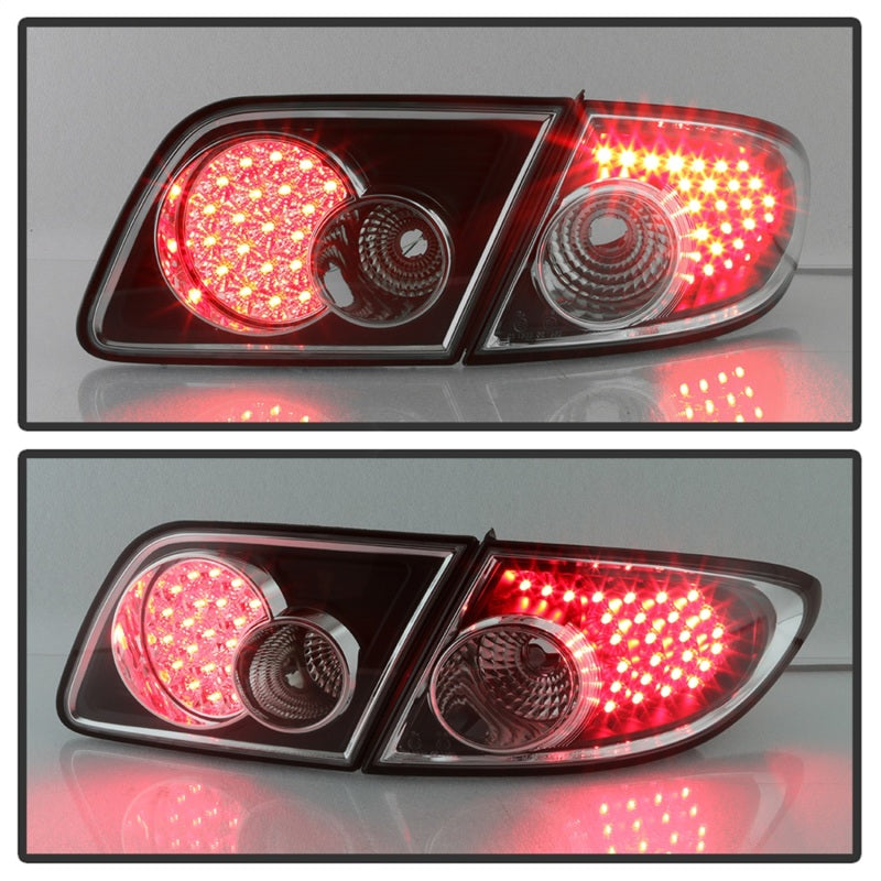 xTune Mazda 6 03-08 4/5DR (Not Fit Wagon) LED Tail Lights - Black (ALT-ON-M603-LED-BK)