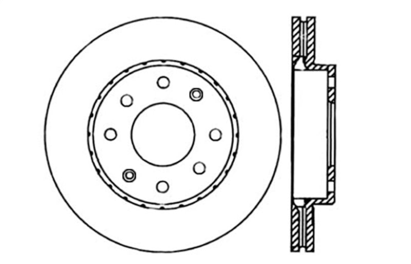 StopTech Slotted & Drilled Sport Brake Rotor