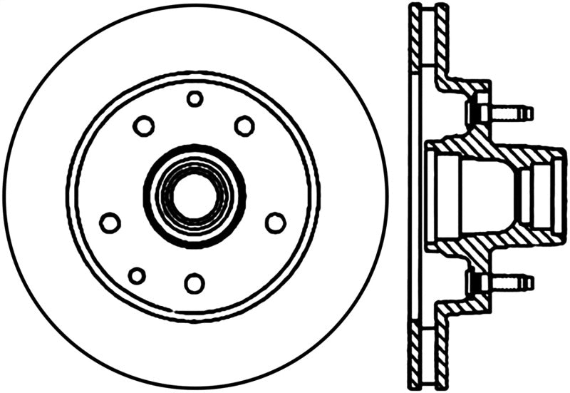 StopTech Sport Slotted (CRYO) 94-03 Chevy S-10 Pickup Front Left Slotted Rotor