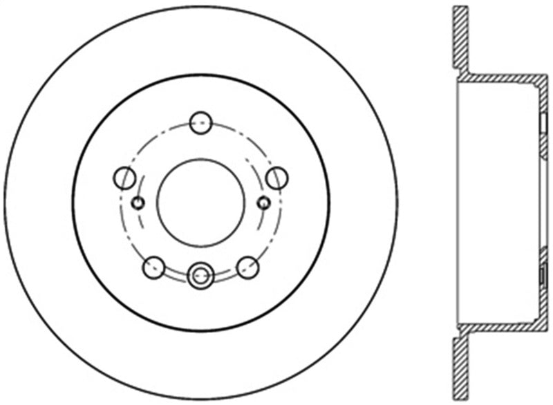 StopTech Sport Slotted Rotor - Rear Left