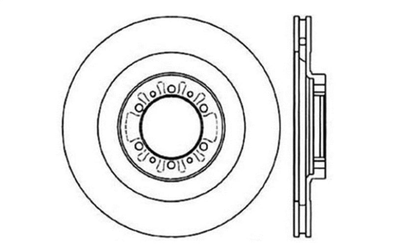 StopTech Slotted & Drilled Sport Brake Rotor