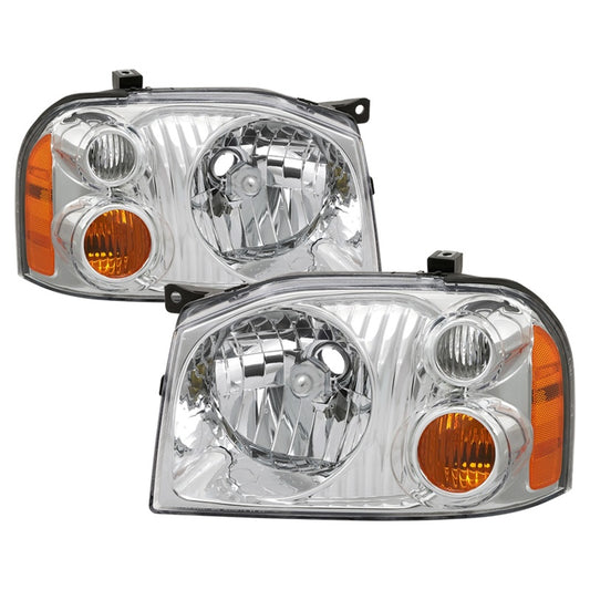 xTune 01-04 Nissan Frontier OEM Headlights - Chrome (HD-JH-NF01-AM-C)