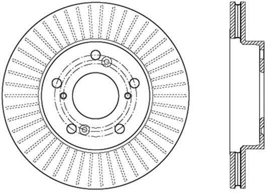 StopTech Sport Slotted Rotor - Front Left