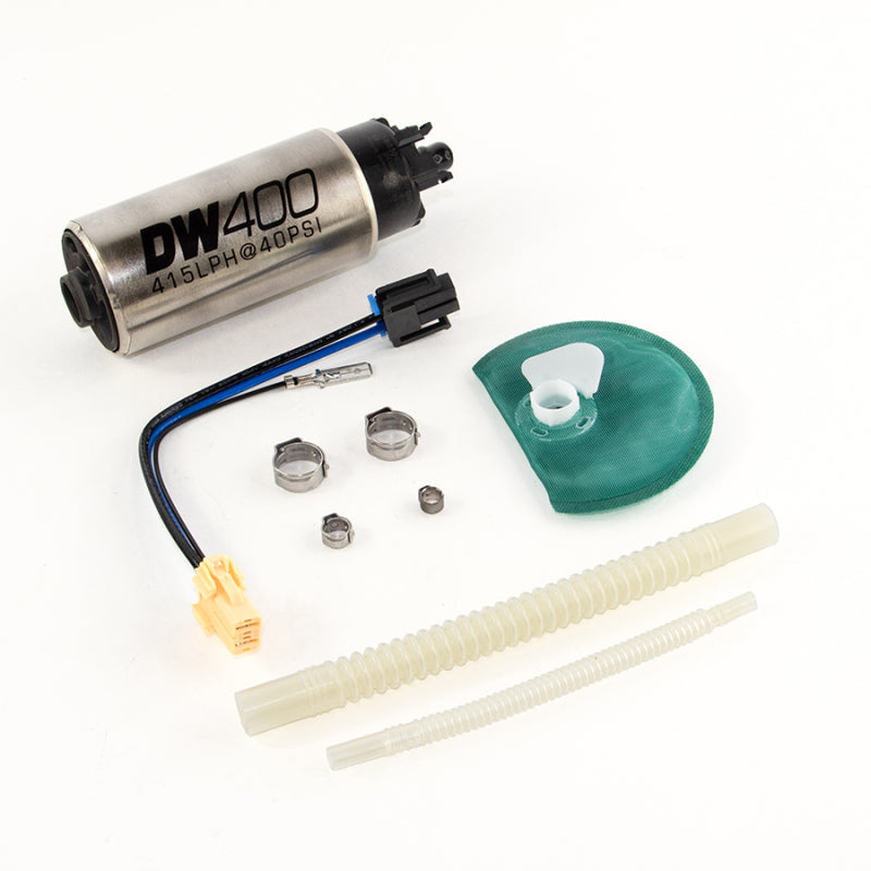 DeatschWerks 415LPH DW400 Fuel Pump w/9-1047 Install Kit 15-17 Ford Mustang V6/GT w/ 1/8in Venturi