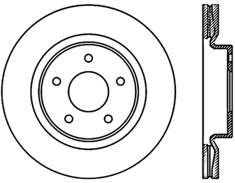 StopTech Slotted & Drilled Sport Brake Rotor