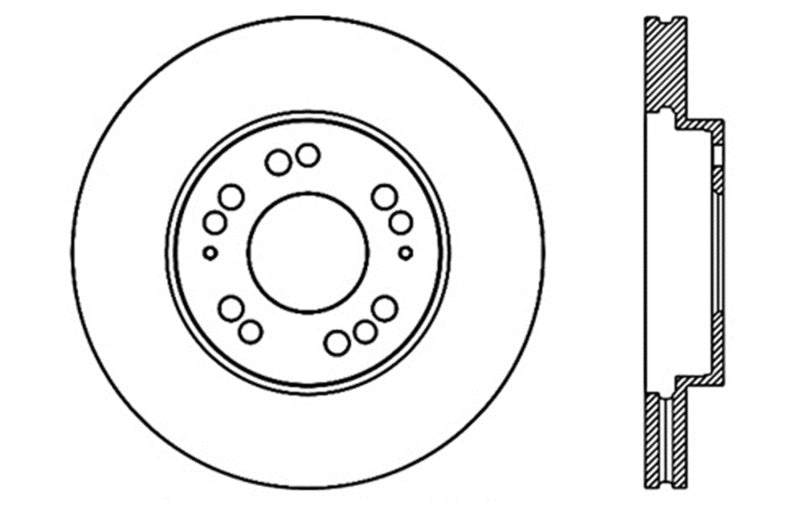 StopTech Slotted & Drilled Sport Brake Rotor