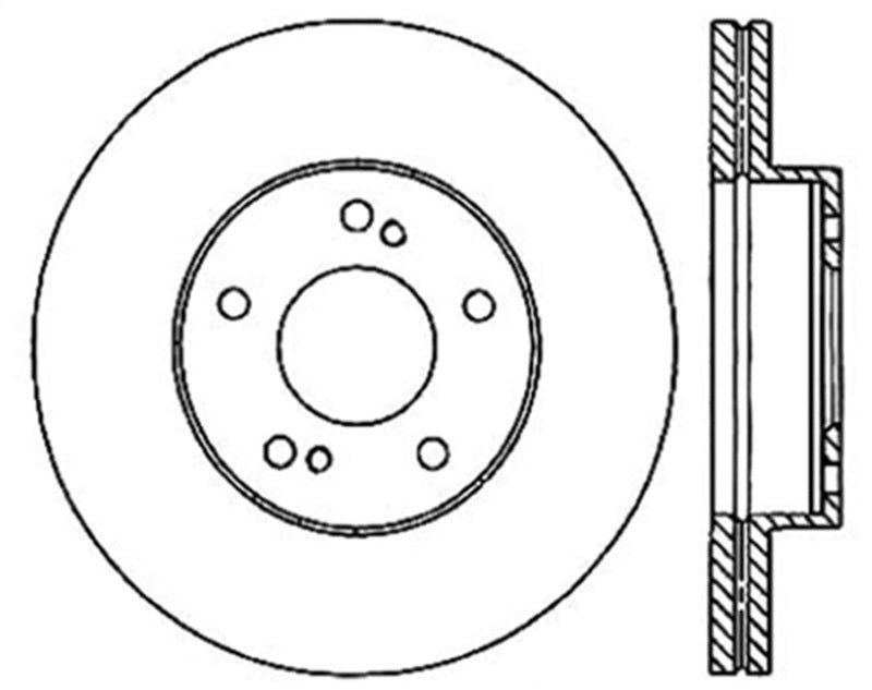 StopTech Sport Drilled & Slotted Rotor - Front Left