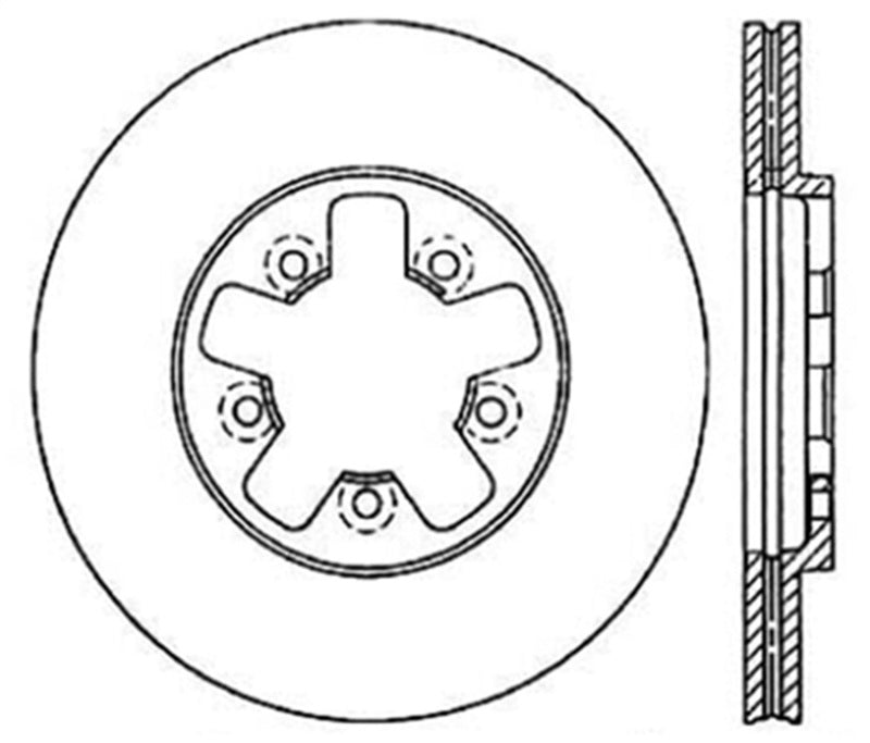 StopTech Slotted & Drilled Sport Brake Rotor