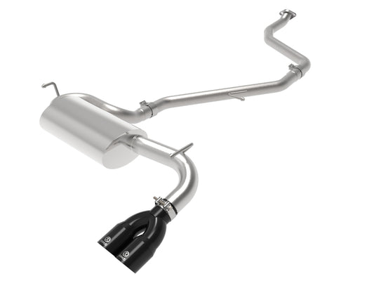 aFe POWER Takeda 2in to 2-1 304 SS Cat-Back Exhaust w/ Black Tips 11-17 Lexus CT200h 1.8L