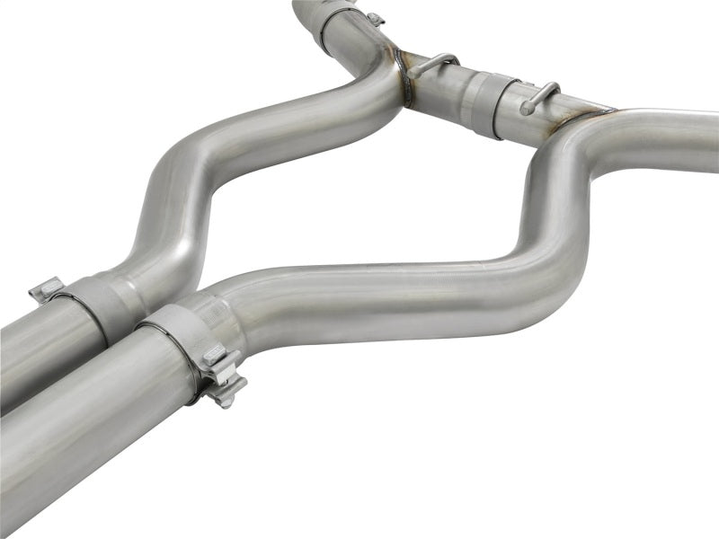 aFe MACHForce XP 3in Sport Tone Cat-Back Exhausts w/ Polished Tips 15-17 Ford Mustang V6/V8